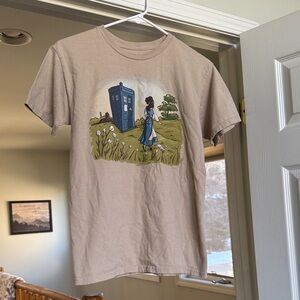 Belle/Tardis Dr. Who, Beauty and the Beast Mash Up Graphic Tee